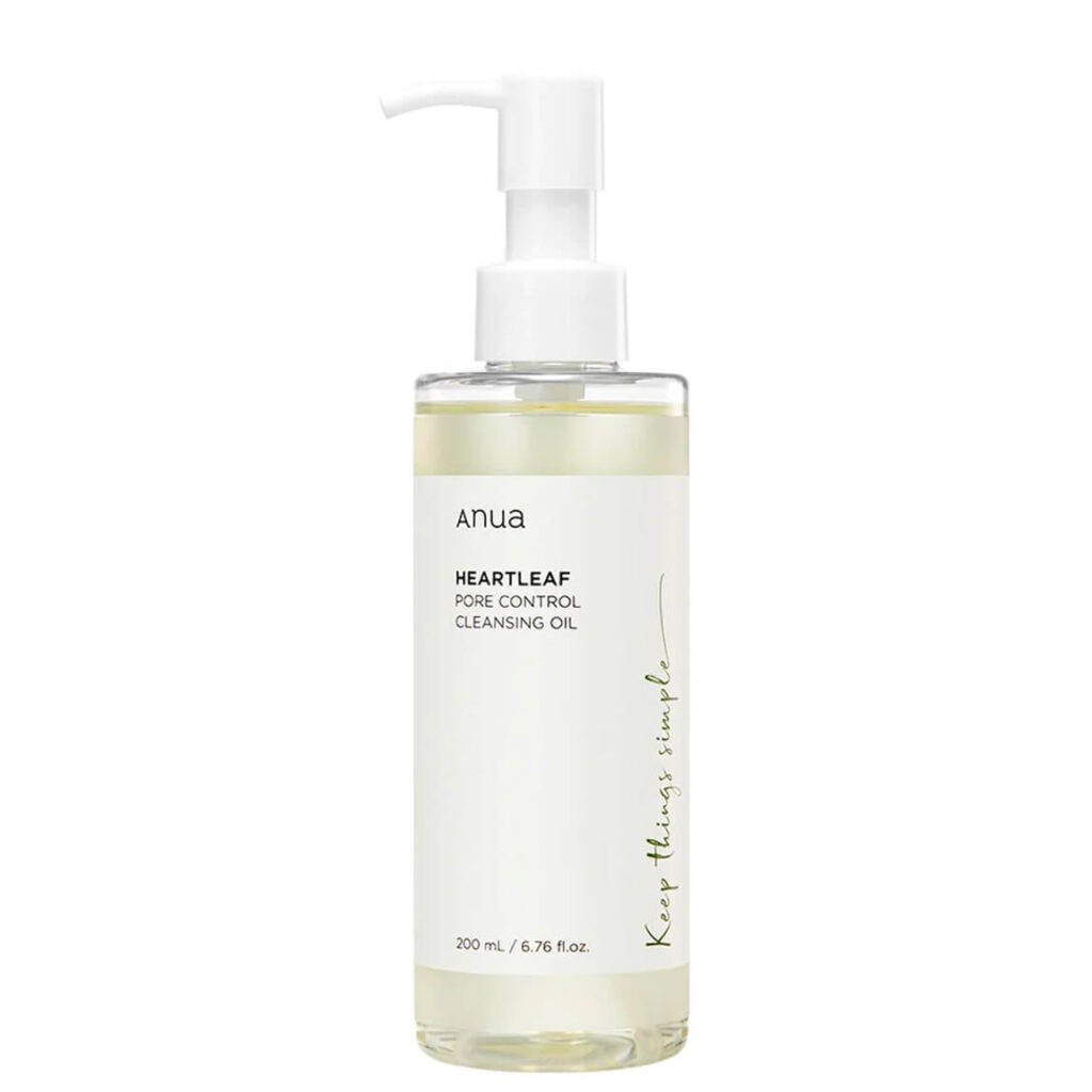 Anua Heartleaf Pore Control Cleansing Oil 200ml bottle – Korean gentle makeup remover