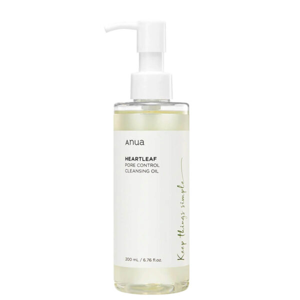 Anua Heartleaf Pore Control Cleansing Oil 200ml bottle – Korean gentle makeup remover