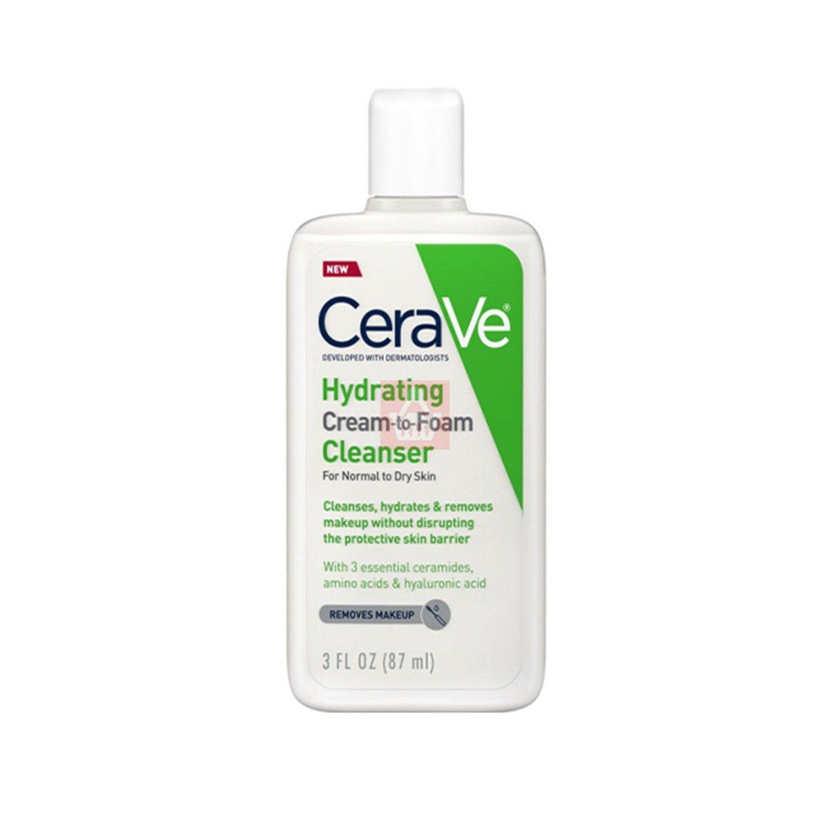 CeraVe Hydrating Cream to Foam Cleanser Miniature 87ml Travel Size