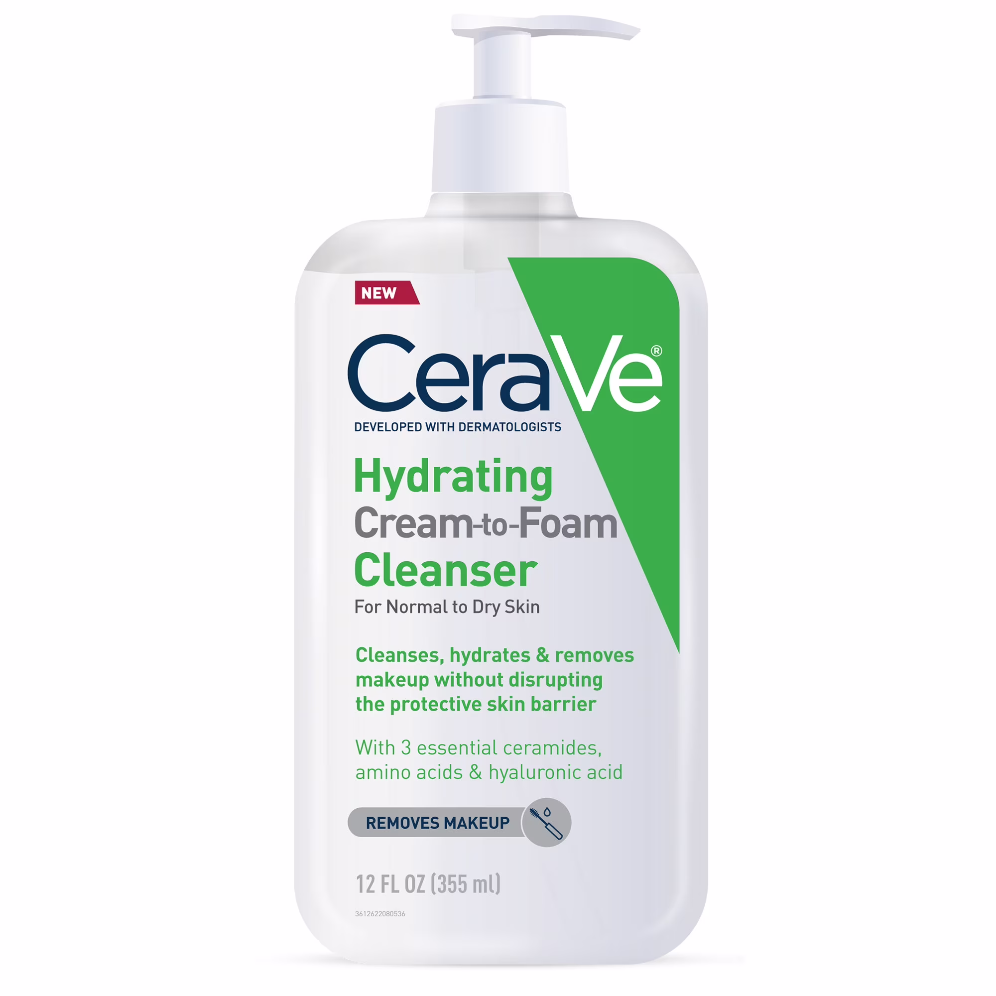 CeraVe Hydrating Cream to Foam Cleanser (237mL)