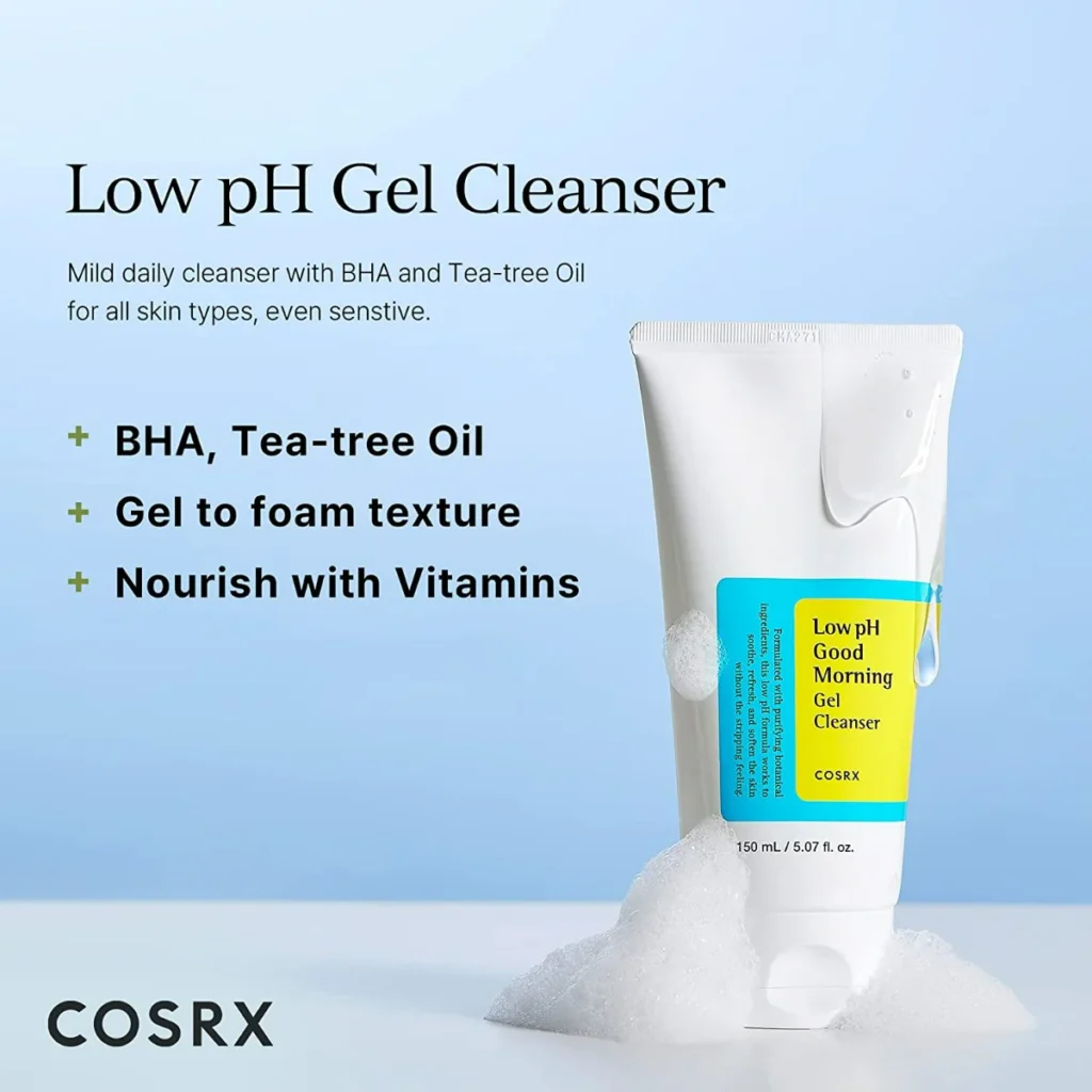COSRX Low pH Good Morning Gel Cleanser 150mL – Gentle Korean Face Wash