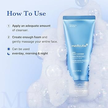 Medicube Zero Foam Cleanser 120g – Korean Acne Control Cleanser