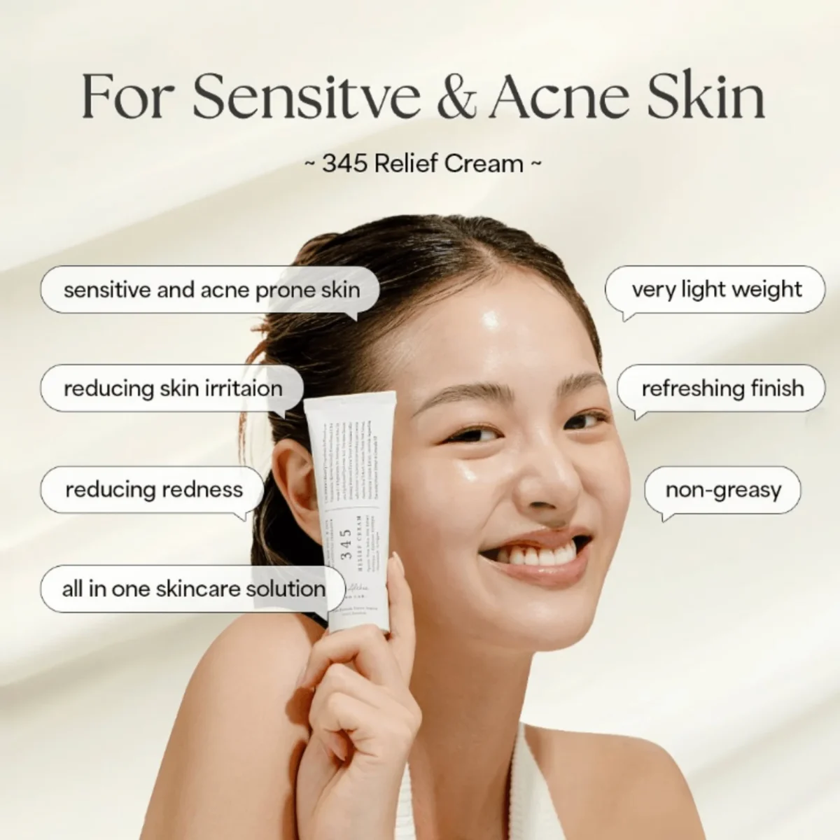 Dr. Althea 345 Relief Cream 50ml Korean Moisturizer for Sensitive Skin