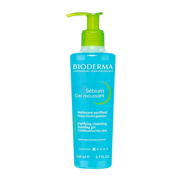 Bioderma Sébium Gel Moussant 200mL – Purifying Foaming Gel for Oily Skin