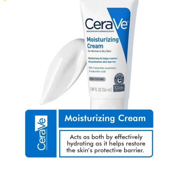 CeraVe Moisturizing Cream 56ml Travel Size for Dry and Sensitive Skin