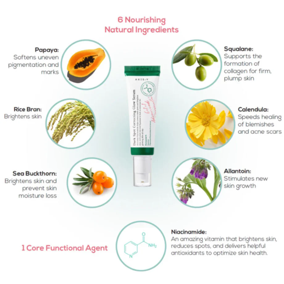 AXIS-Y Dark Spot Correcting Glow Serum (50mL) – কোরিয়ান গ্লো ও দাগ কমানোর সিরাম