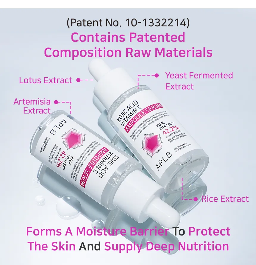 APLB Kojic Acid Vitamin C Ampoule Serum 40mL – Dark Spot & Brightening