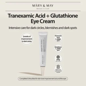 Mary & May Tranexamic Acid + Glutathione Eye Cream (Mini 12g) 3 Mary & May Tranexamic Acid Glutathione Eye Cream Mini 12g